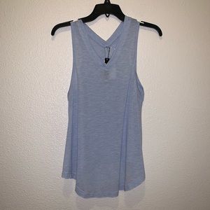 Poof! Periwinkle sheer shirt